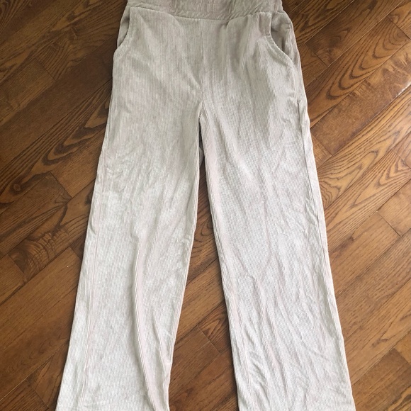 Wallflower pink wide leg soft ribbed casual pants - Picture 1 of 7